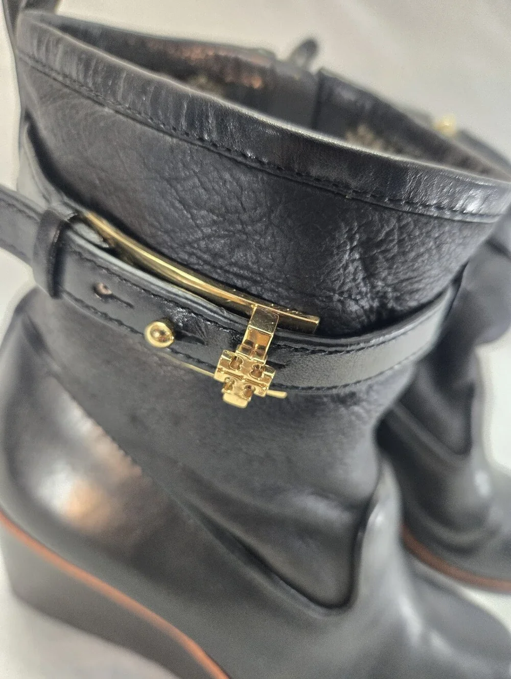 Tory Burch Women's Size 8.5 Black Primrose Wedge Bootie